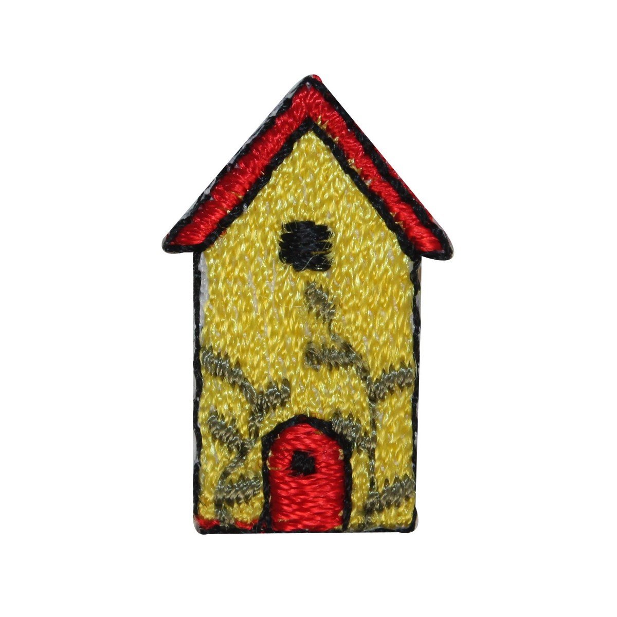 Sunny Bird House Patch Nest - Lot of 3 Embroidered Iron On Appliques for DIY Crafts, Home Decor & Clothing Customization | Perfect for Sewing Projects, Kids Crafts & Gift Making