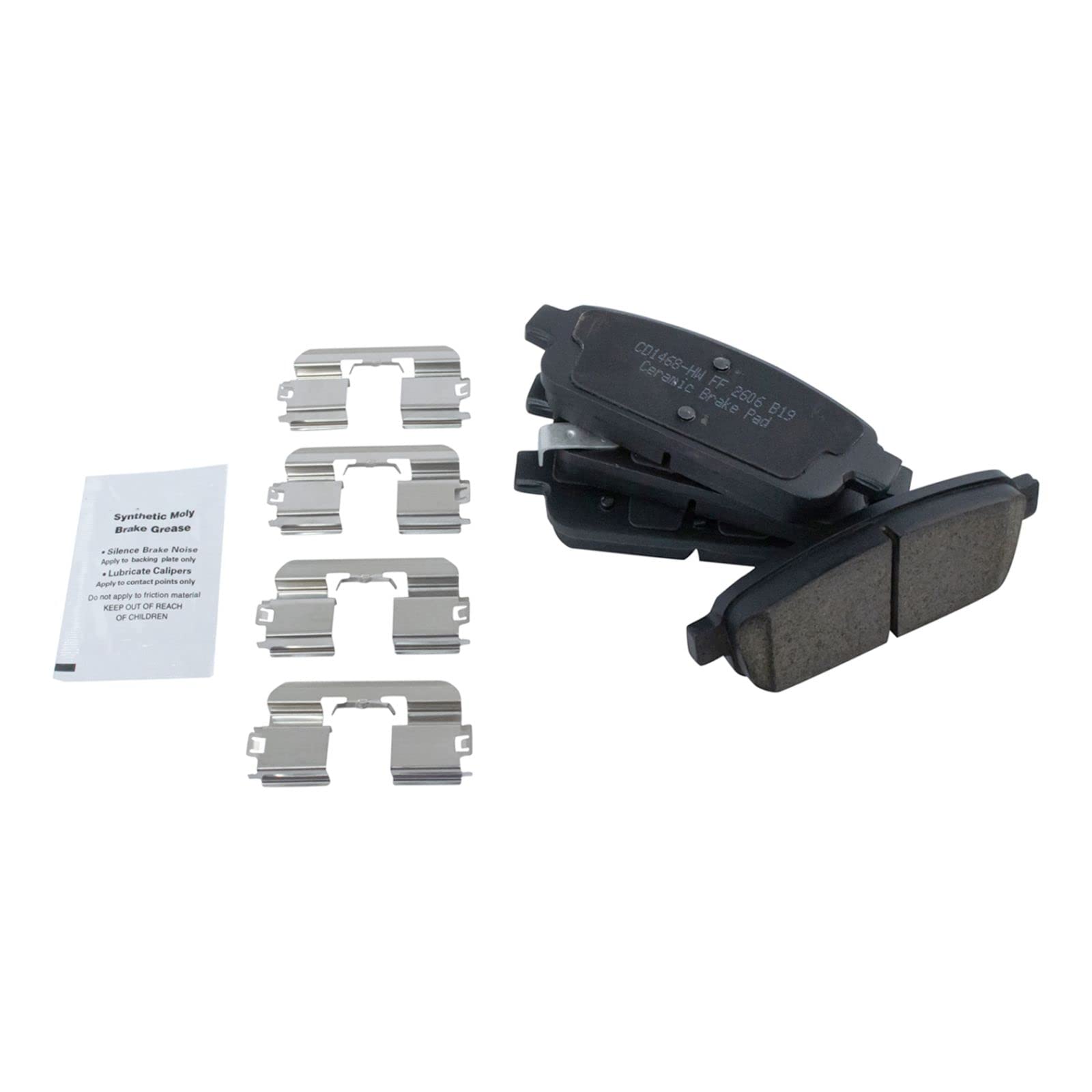 Premium Posi Ceramic Brake Pads Rear Set for Chevy Cruze Sonic Volt Encore - High Performance Low Noise Braking for City Driving & Daily Commute