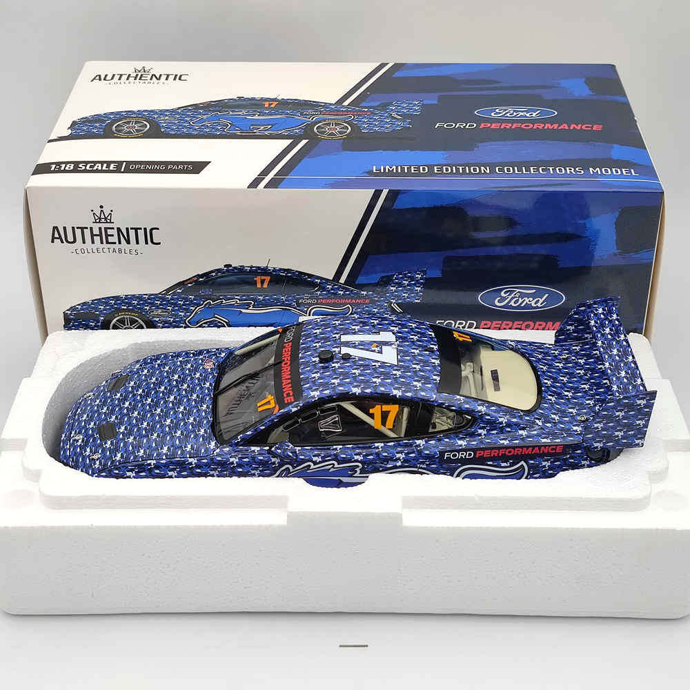 1/18 Scale Authentic Ford Performance #17 Ford Mustang GT Supercar 2018 S.MCLAUGHLIN'S Diecast Model - Limited Edition Collectible Car for Racing Enthusiasts & Display Showcase