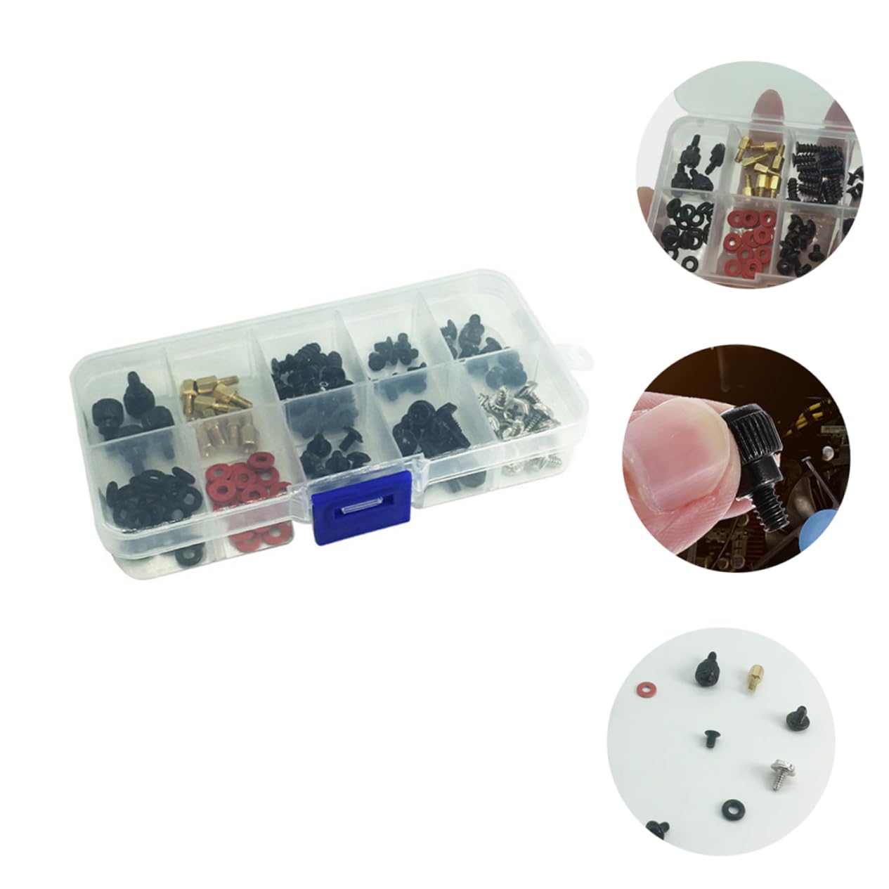 ULTECHNOVO 114pcs Computer Case Screw Kit - Tiny Screw Set for PC Building & Repair - Perfect for DIY PC Assembly, Laptop Upgrades & Electronics Projects