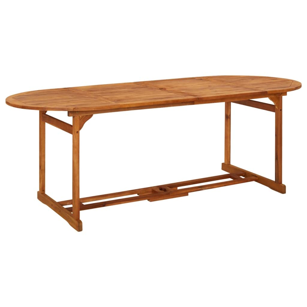 Solid Acacia Wood Outdoor Dining Table 86.6