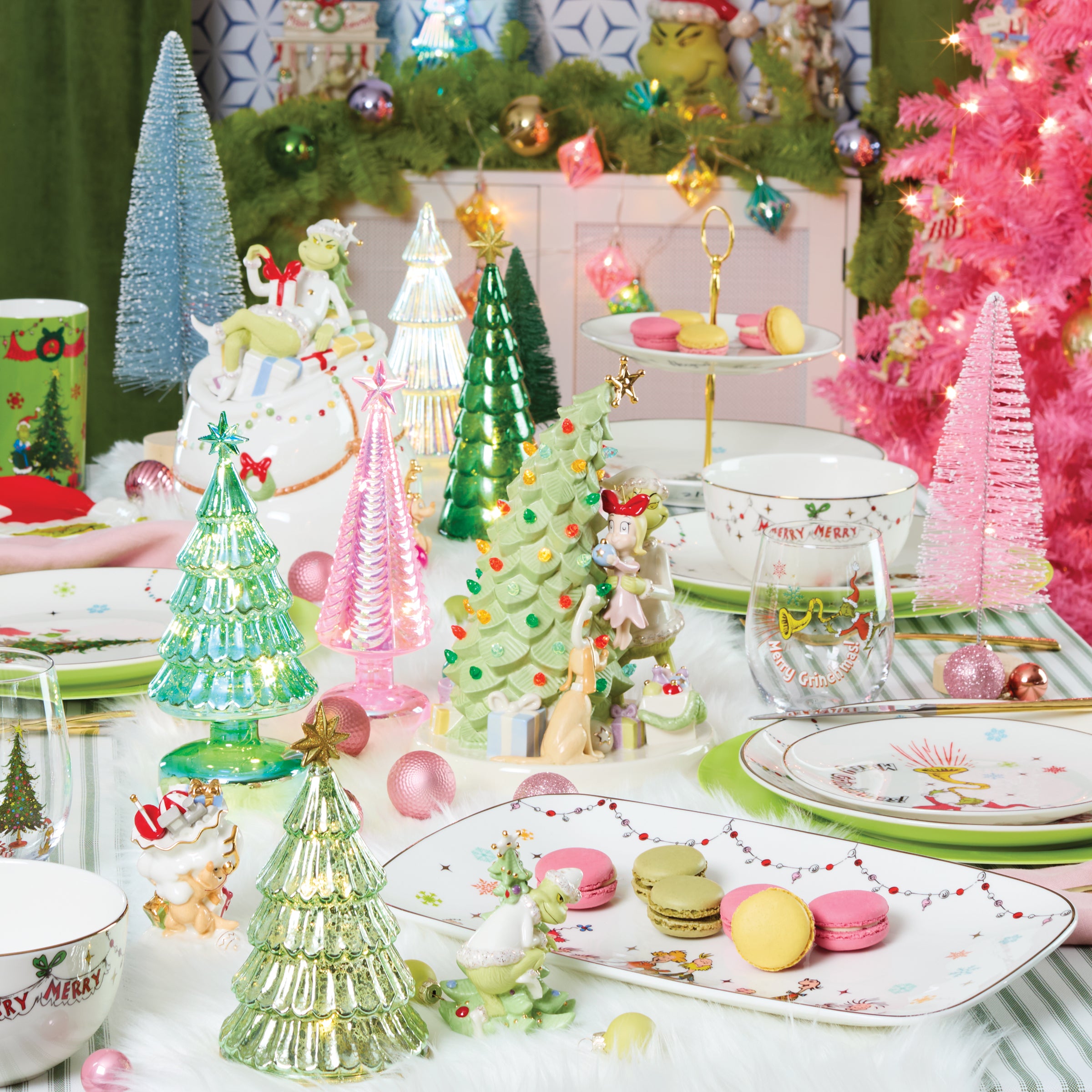Merry Grinchmas Cookie Jar - Festive Holiday Cookie Storage - Perfect for Christmas Baking, Cookie Exchange Parties & Kitchen Decor