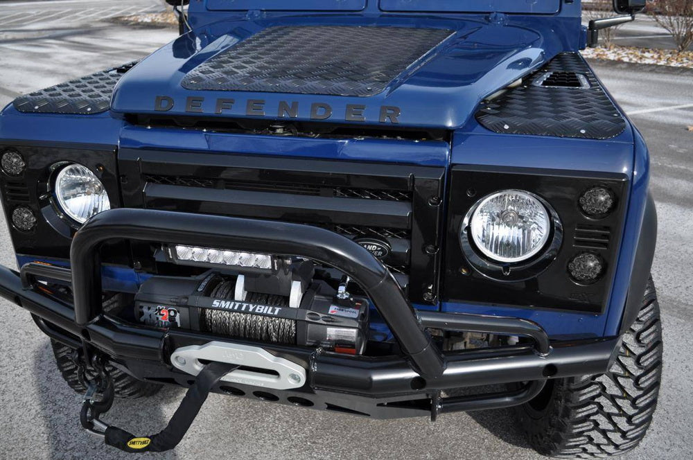 4-Piece Smoke Amber & White LED Turn Signal and Clearance Lamps for Land Rover Defender - Upgrade Your Off-Road Lighting for Enhanced Visibility & Style