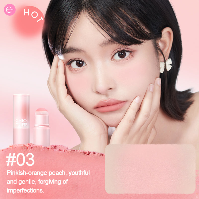CHIOTURE Cream Blush Stick Set - 3 Colors, Long Lasting & Blendable Cheek Makeup for Natural Flush - Perfect for Everyday Wear, Date Night & Special Occasions