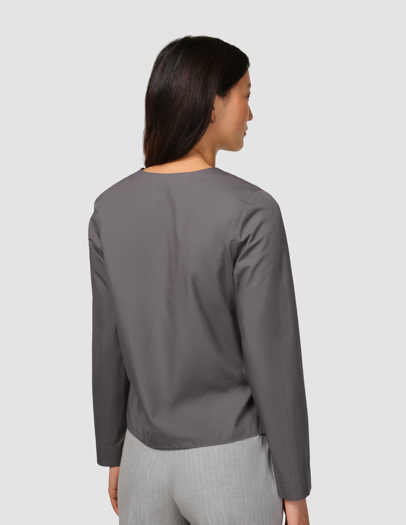 Madison Blouse for Women - Stylish Steel Grey Tops for Casual & Office Wear | Perfect for Work, Dates & Everyday Outfits