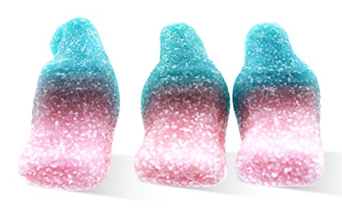 Sour Bubble Gum Small Gummi Bottles - 3.5 Lbs Bulk Candy for Parties, Halloween Treats & Office Snacks - Chewy Sour Candy for Kids & Adults