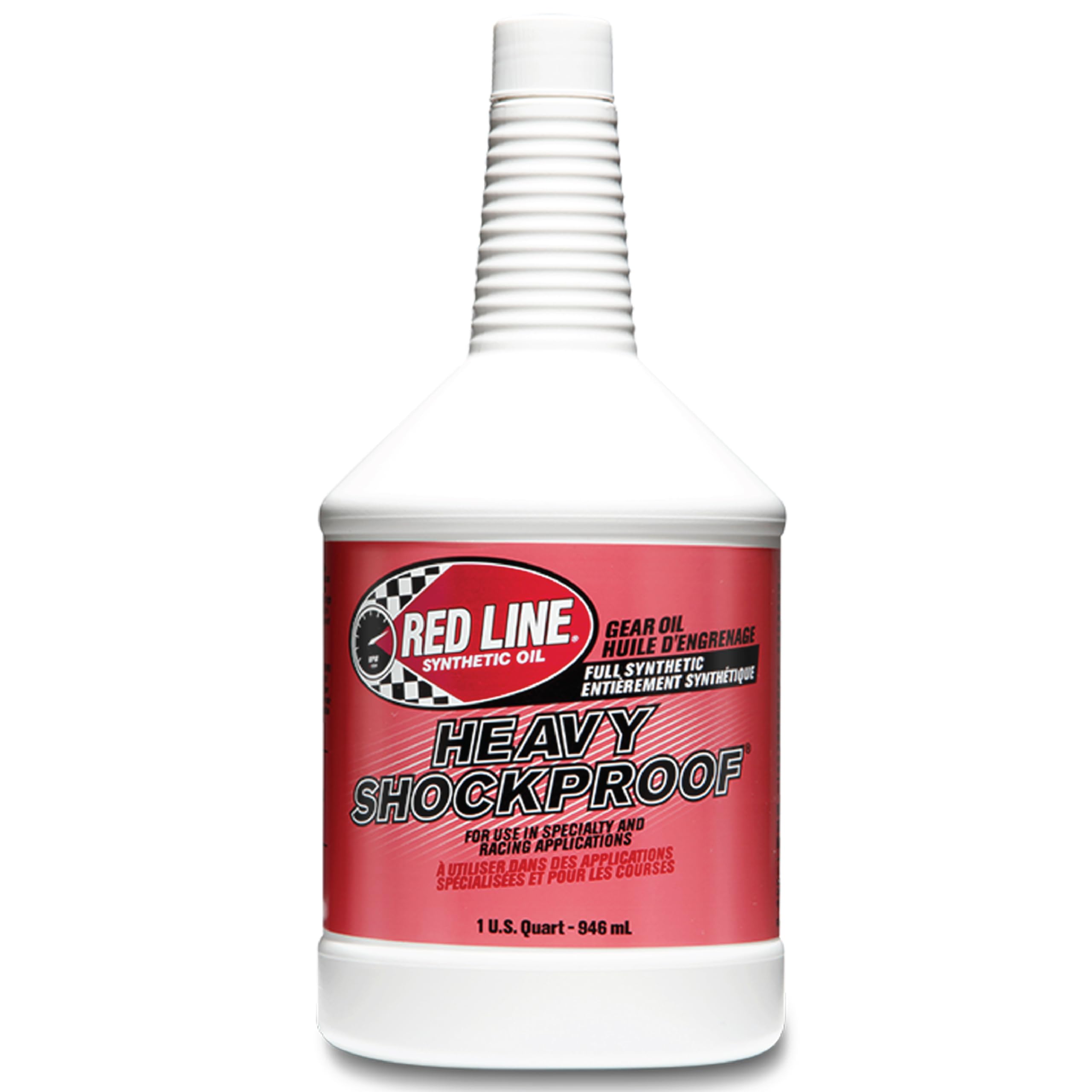 Red Line 58204 Heavy Shockproof Gear Oil - 1 Quart (12 Pack) | High Performance Gear Lubricant for Racing, Off-Road & Heavy-Duty Vehicles | Extreme Pressure Protection & Wear Resistance