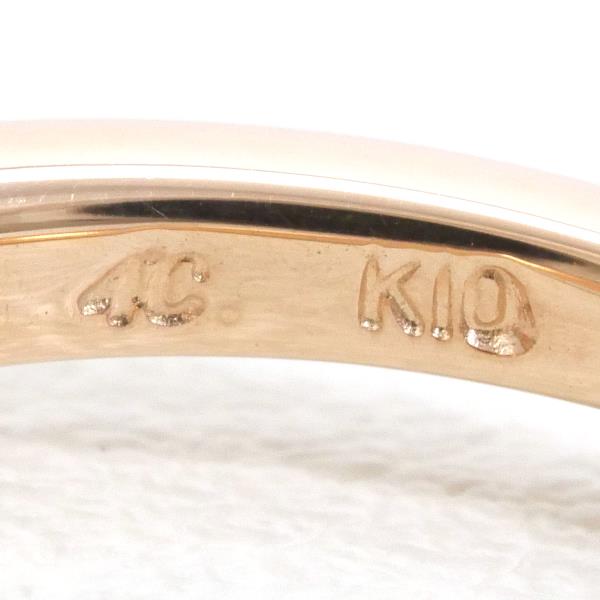 4℃ K10PG Pink Gold Diamond Ring for Women - Elegant 10K Rose Gold Engagement & Wedding Band - Perfect for Anniversaries, Proposals & Special Occasions