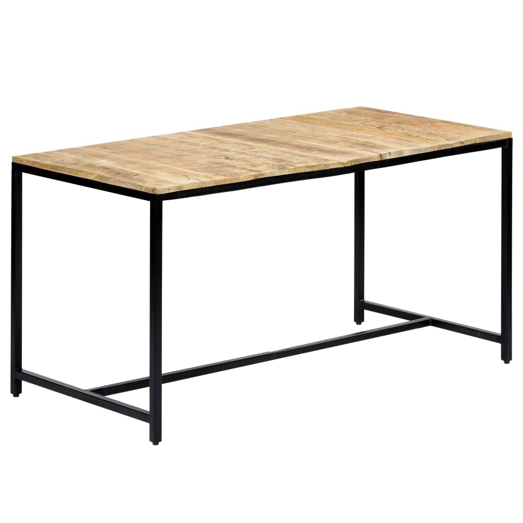 Modern Mid-Century Solid Mango Wood Dining Table 55.1