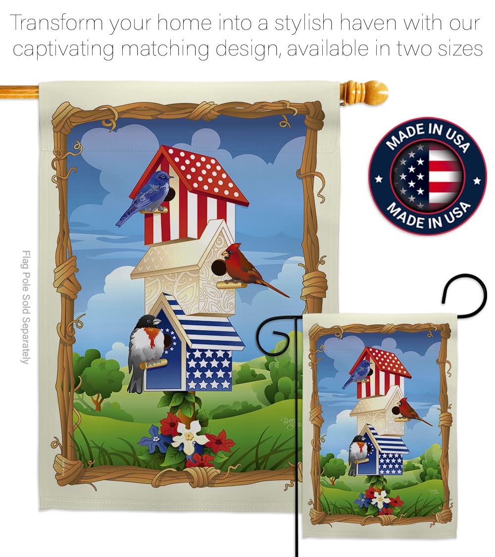 Patriotic Birdhouse Flag Set - 28