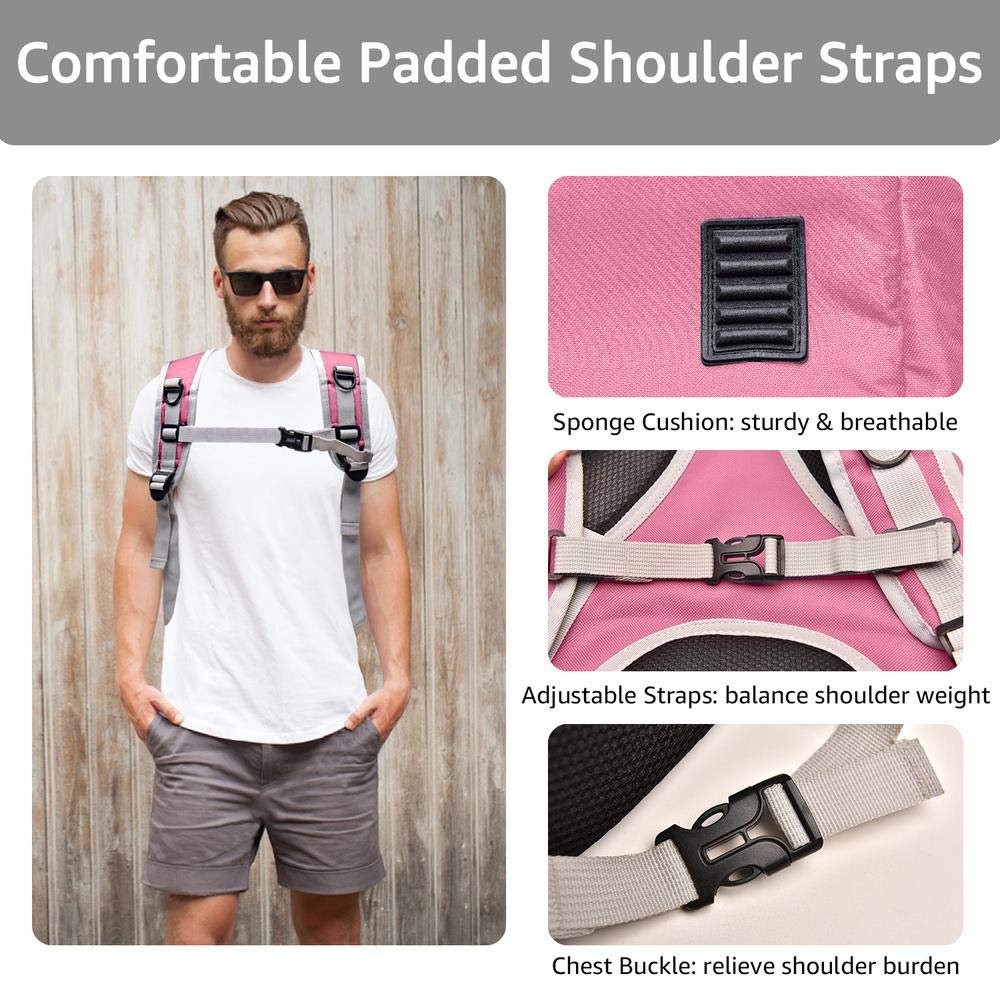Breathable Cat Carrier Backpack - Portable Pet Travel Bag for Small Dogs & Cats, Space Capsule Design, Black | Ideal for Air Travel, Vet Visits & Outdoor Adventures