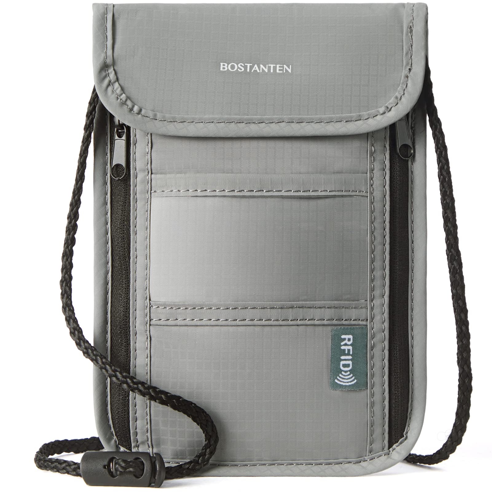 RFID Blocking Travel Wallet & Passport Holder - Secure Organizer for Credit Cards, IDs & Cash - Perfect for International Trips & Air Travel