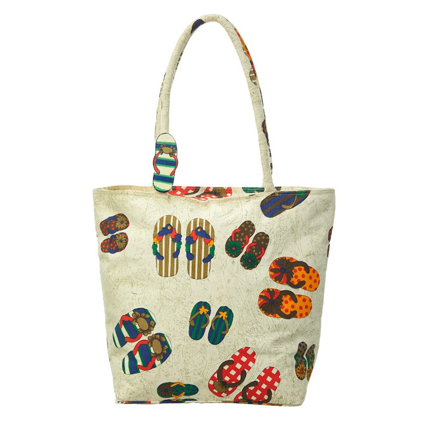 Waterproof Beach Tote Bag for Women - Large Canvas Shoulder Bag with Zipper Closure, Gym & Grocery Shopping, Travel Essentials, Picnic & Pool Day Accessories