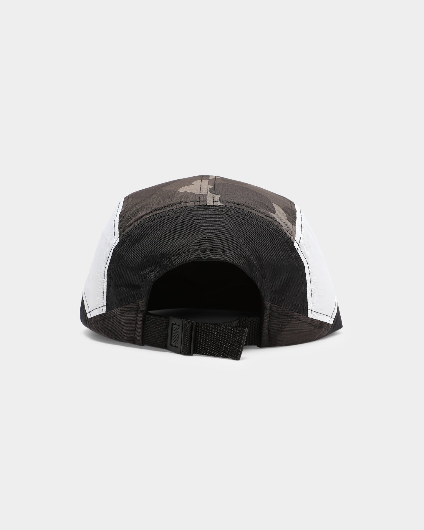 BAPE Camo Color Block 5-Panel Strapback Snapback Hat - Black | Streetwear Fashion, Hip Hop Style, Urban Outfits for Men & Women
