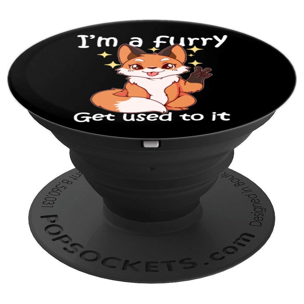 Funny Furry PopSockets PopGrip - Cute & Customizable Phone Grip for iPhone, Samsung & More - Perfect for Furry Fans, Cosplay & Everyday Use