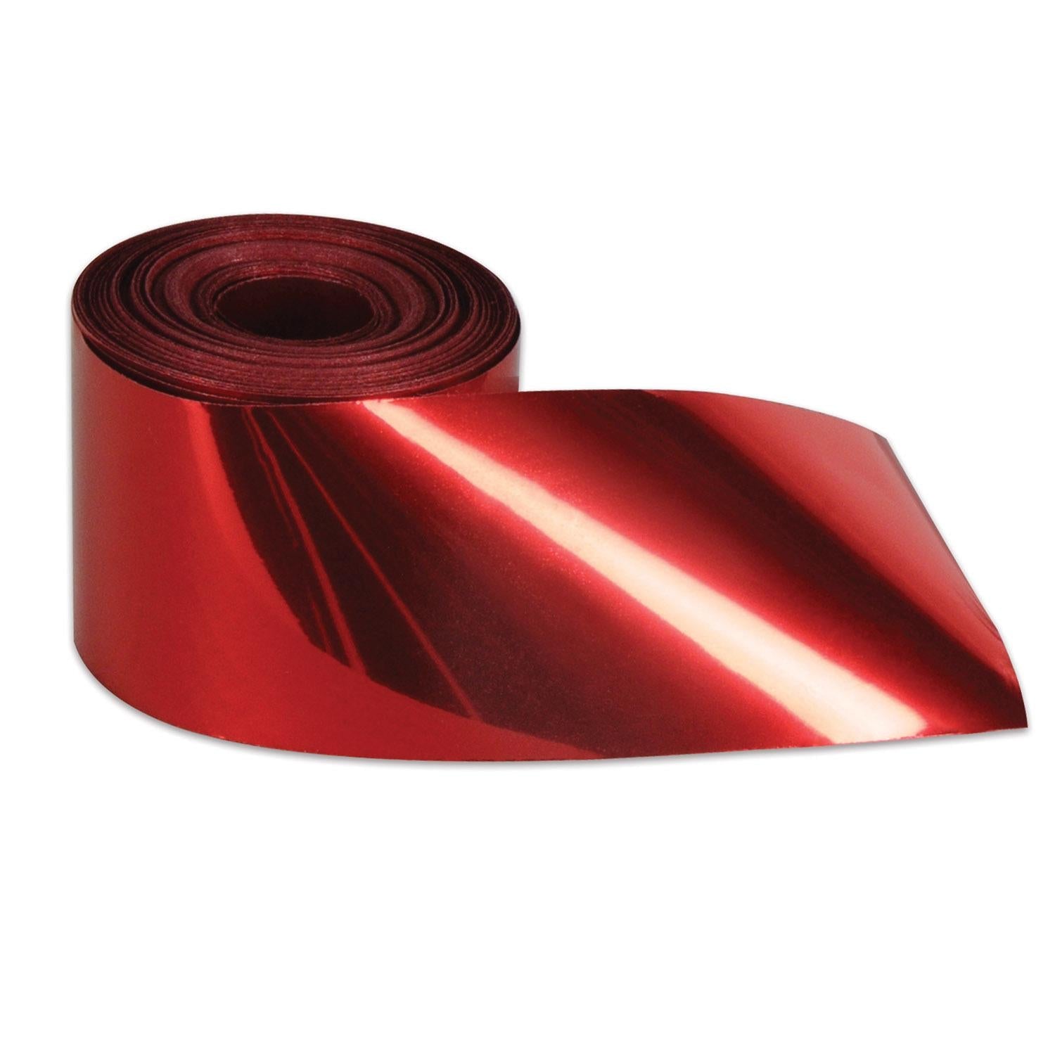 12 Pack Beistle Gleam 'N Party Streamer - Metallic Red Party Decorations for Birthday, Wedding & Holiday Celebrations