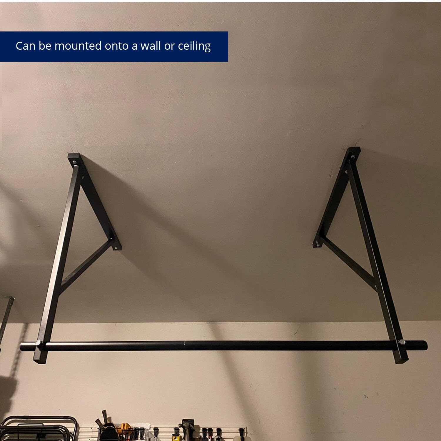 Titan Fitness Heavy Duty Ceiling Wall-Mount Pull Up Bar - 500 LB Weight Capacity - Chin Up Bar for Home Gym & CrossFit Training - Perfect for Strength Training, Calisthenics & Bodyweight Exercises