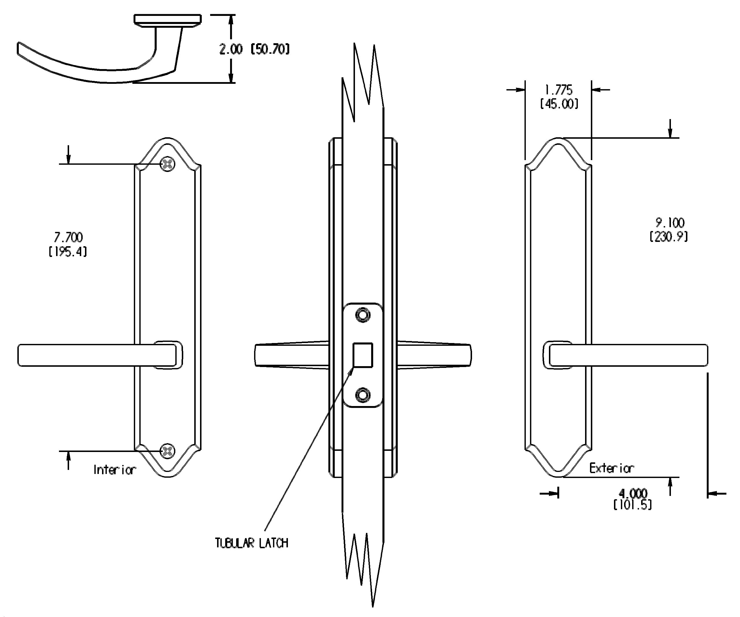 FPL Tuscany Solid Brass Right-Hand Door Lever Set in Satin Nickel - Elegant Interior Door Hardware for Homes, Offices & Commercial Spaces