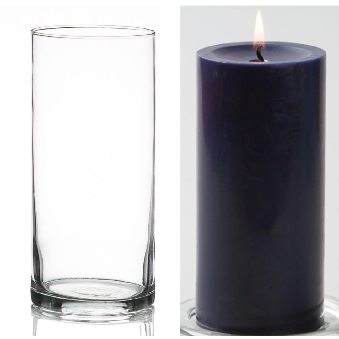 12-Pack Eastland Glass Cylinder Vases 7.5