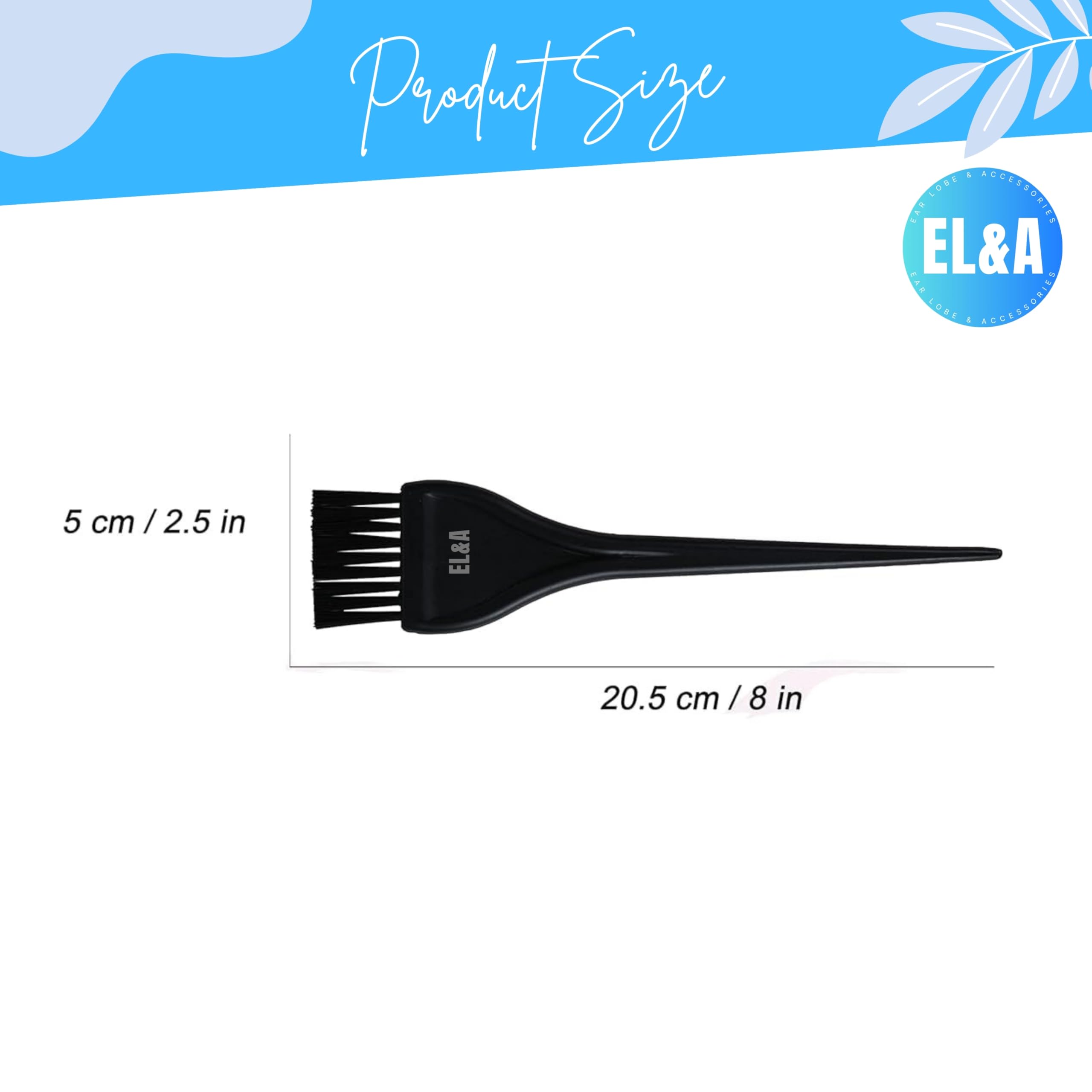 Professional Wooden & Plastic Handle Brush Set for Hair Dye, Beard Coloring & Facial Masks - Durable Salon-Grade Makeup & Beauty Tools for Home & Professional Use