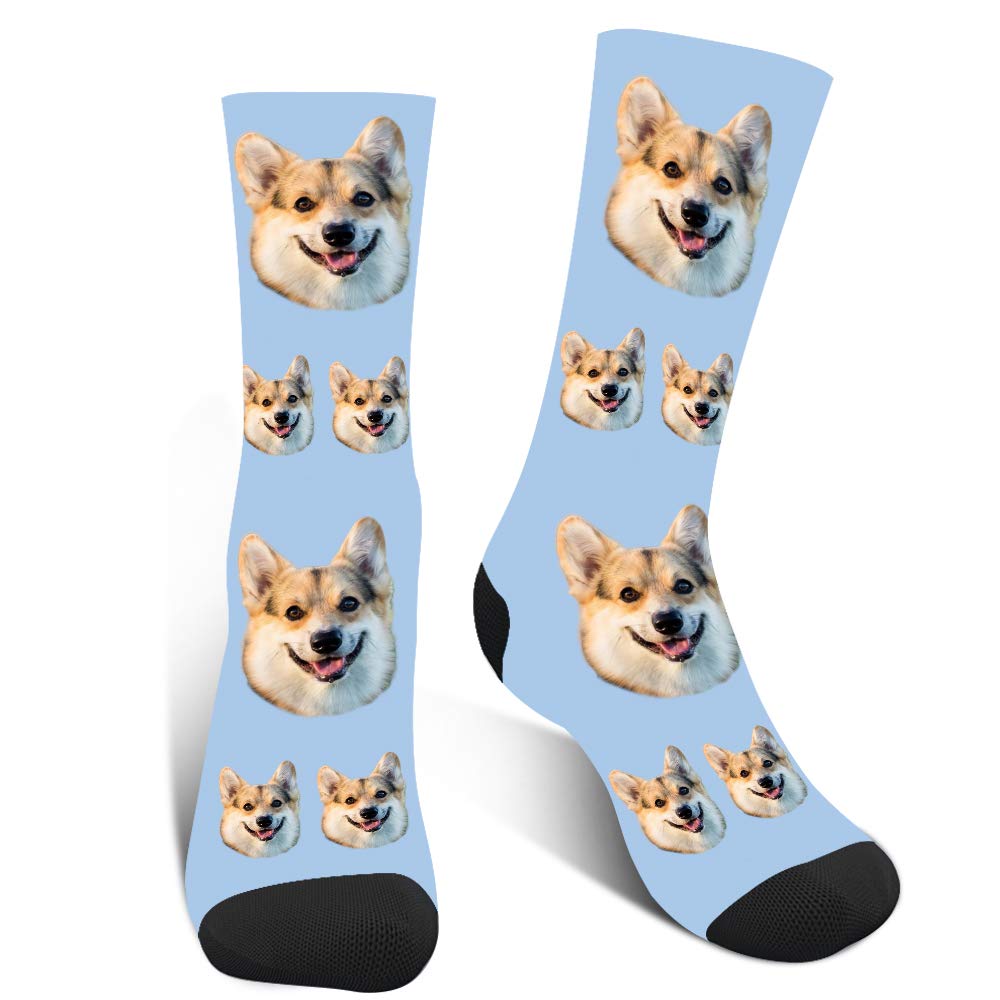 Custom Photo Socks - Personalized Funny Socks with Multiple Faces for Men & Women - Great Gift for Birthdays, Anniversaries & Holidays