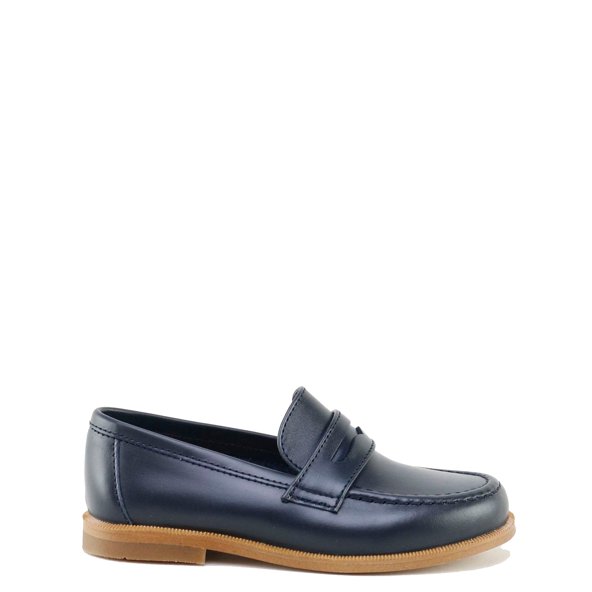 Premium Navy Leather Penny Loafers for Men - Classic Comfortable Slip-On Shoes for Business, Casual & Travel - Ideal for Office, Parties & Daily Wear