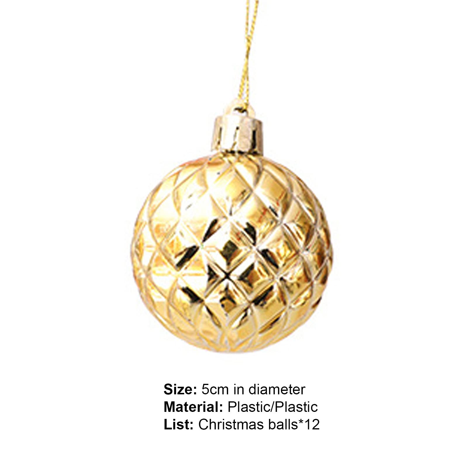 12Pcs Shatterproof Christmas Ball Ornaments - Blue Plastic Xmas Tree Decorations for Holiday, Wedding & Party | Eye-Catching DIY Home Decor | Perfect for Christmas Trees, Gift Wrapping & Festive Displays