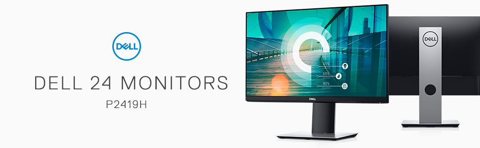 Dell P2419H 24-inch IPS LED Monitor - Full HD 1080p, 60Hz, 5ms Response Time, HDMI/DisplayPort/VGA - Certified Refurbished (Grade A) with 90-Day Warranty - Perfect for Home Office, Gaming, and Professional Workstations
