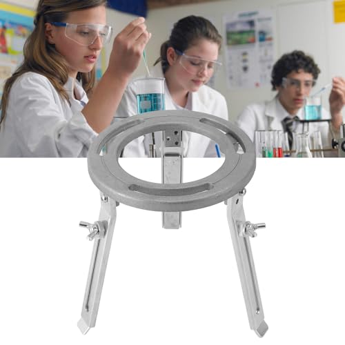 Adjustable Beaker Tripod Stand with Alcohol Lamp - Lab Heating Support Kit for Chemistry Experiments & Science Education | Perfect for School Labs, Home Science Projects & STEM Learning