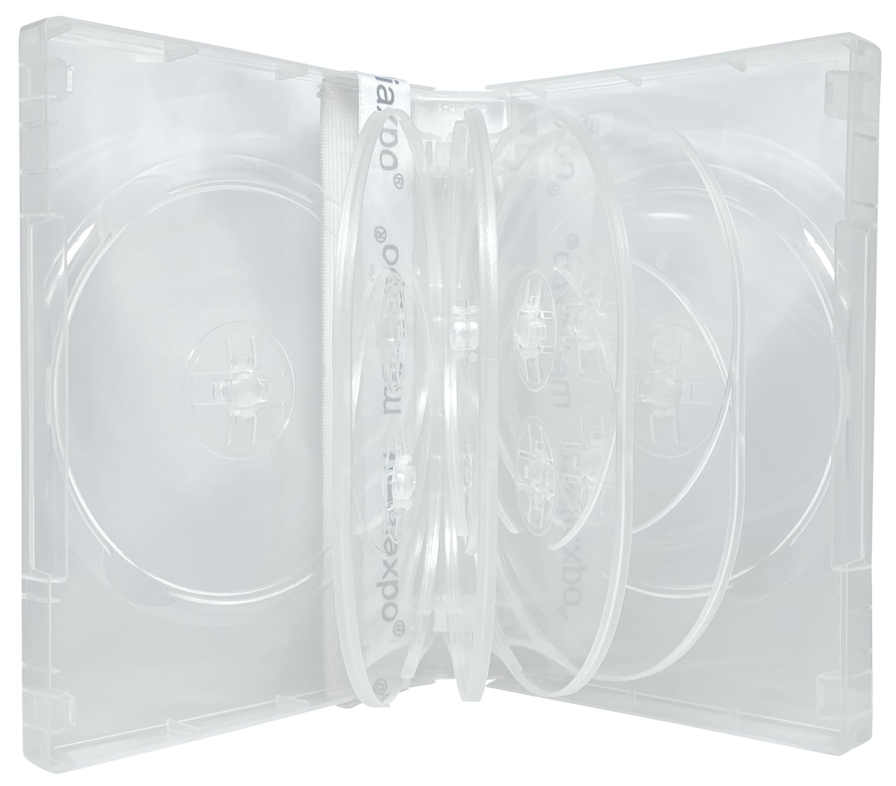 100 Clear 10 Disc DVD Cases - Premium Storage for Movies, Music & Data - Perfect for Home Collections, Office Archives & Media Organization