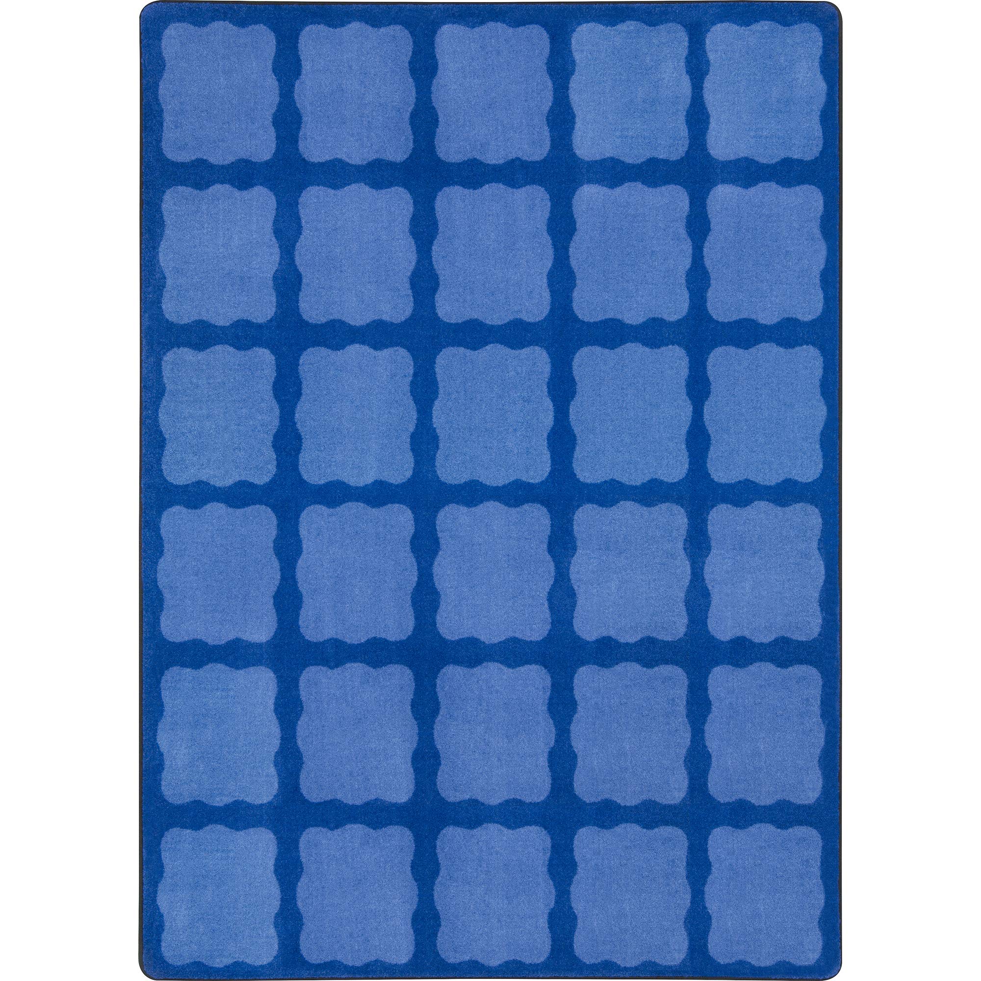 Joy Carpets Kid Essentials Simply Squares Area Rug - Multi-Color 7'8