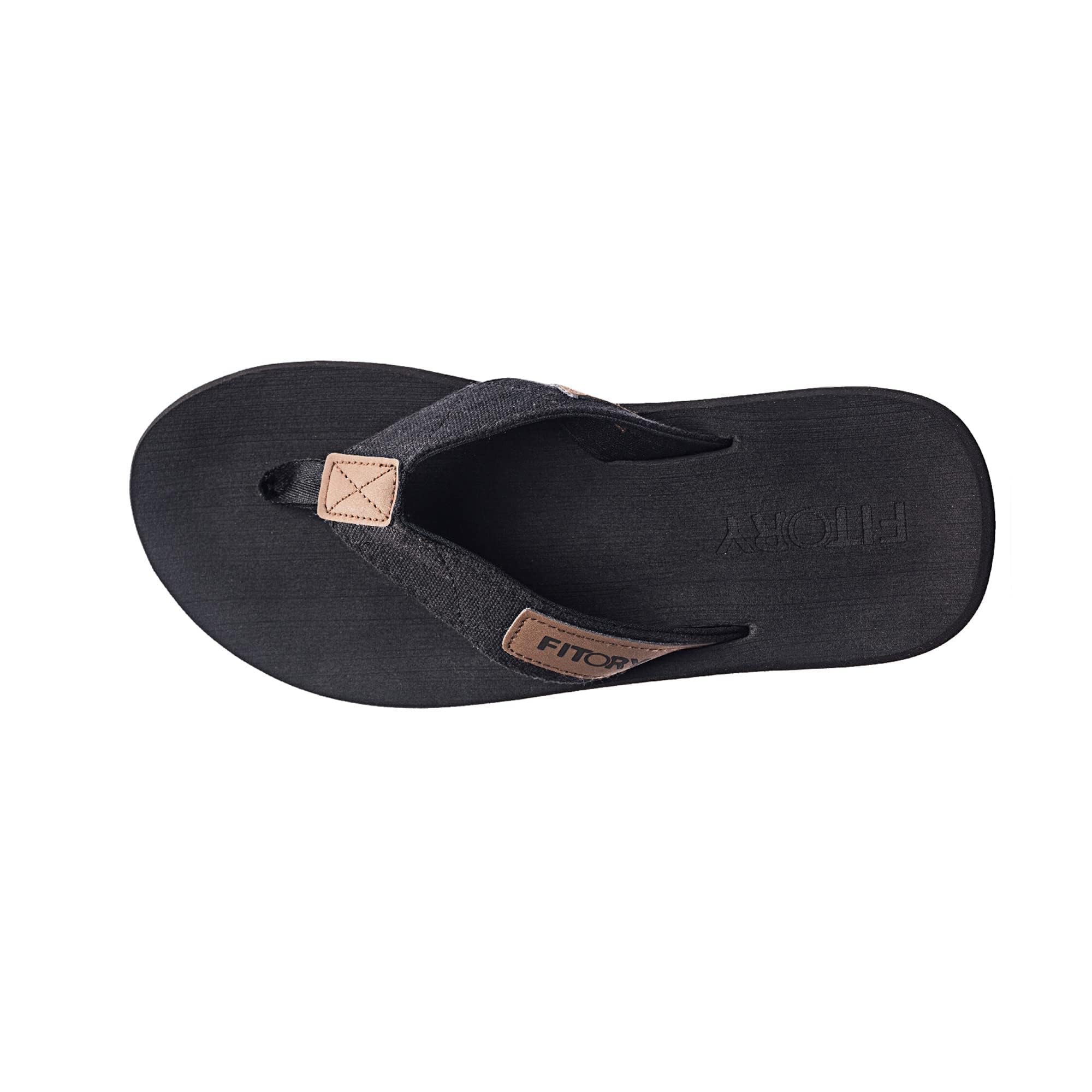 FITORY Men's Flip Flops - Comfortable Thong Sandals for Beach, Pool, and Casual Wear - Sizes 6-15 (US) - Lightweight Summer Slippers for Walking, Travel, and Outdoor Activities