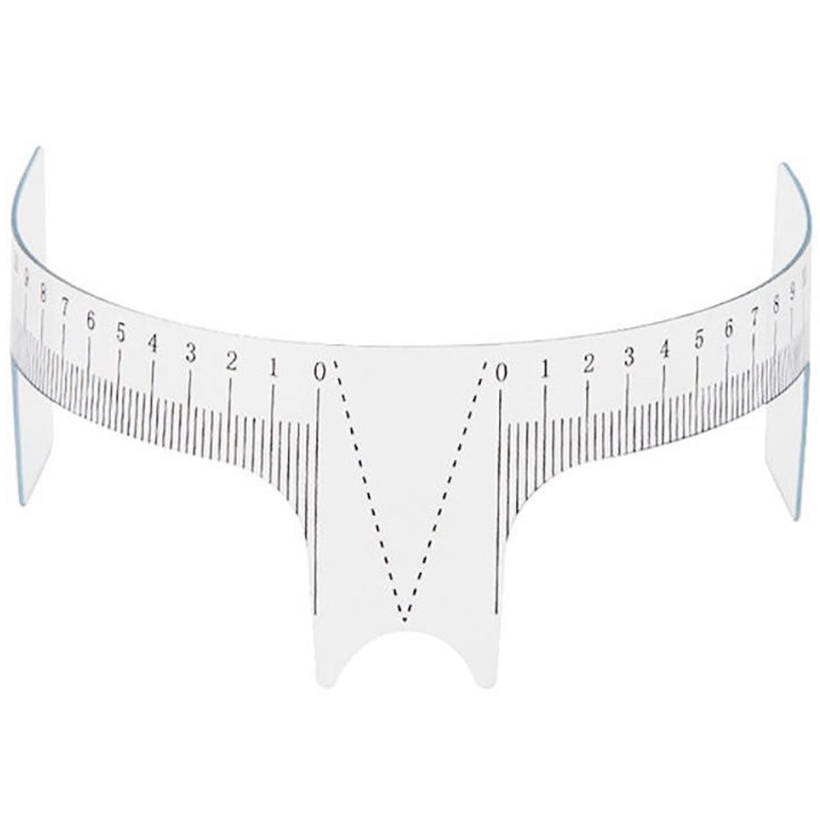Reusable Eyebrow Mapping Ruler with Nose Support - Professional Brow Shaping Tool for Perfect Symmetry | Ideal for Microblading, Waxing & DIY Brow Styling at Home