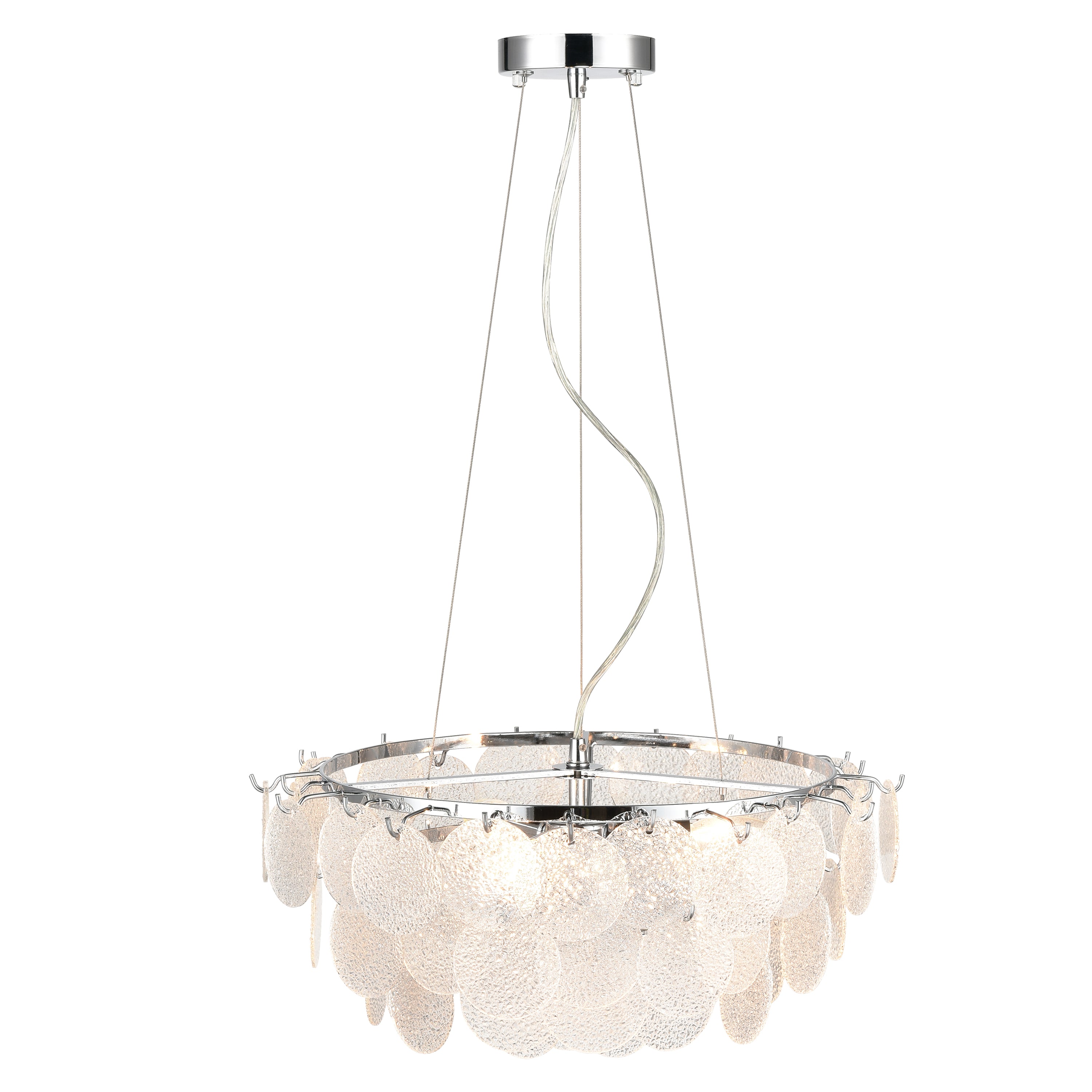 Elegant Crystal Chandelier Lighting Fixture - Modern Ceiling Light for Dining Room, Bedroom & Living Room Decor | Perfect for Home, Wedding & Luxury Interior Design