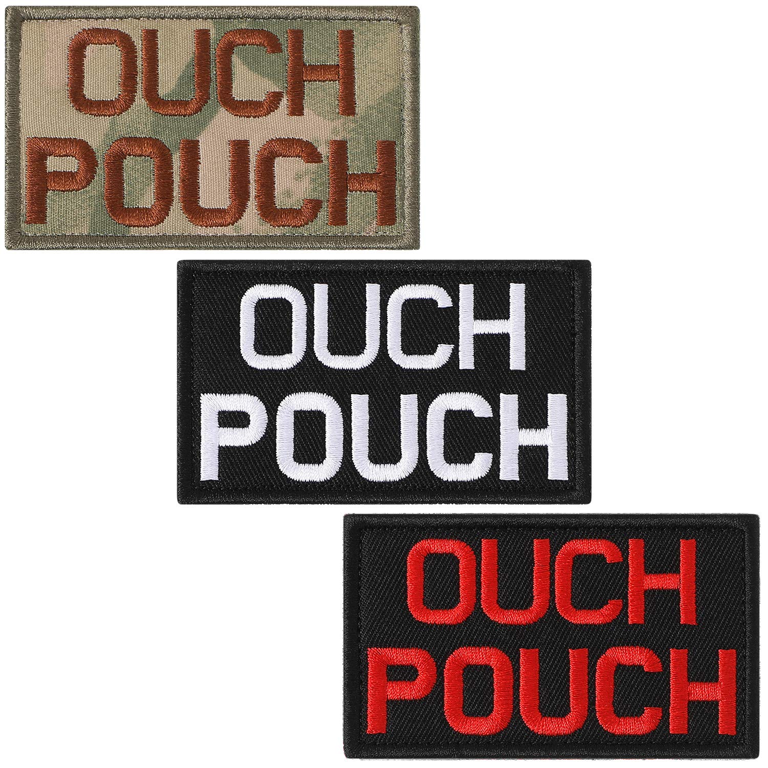 WILLBOND 3-Pack Embroidered Tactical Hook and Loop Patches - Durable, Water-Resistant Morale Appliques for Caps, Bags & Backpacks | Perfect for Military, Outdoor & Everyday Use