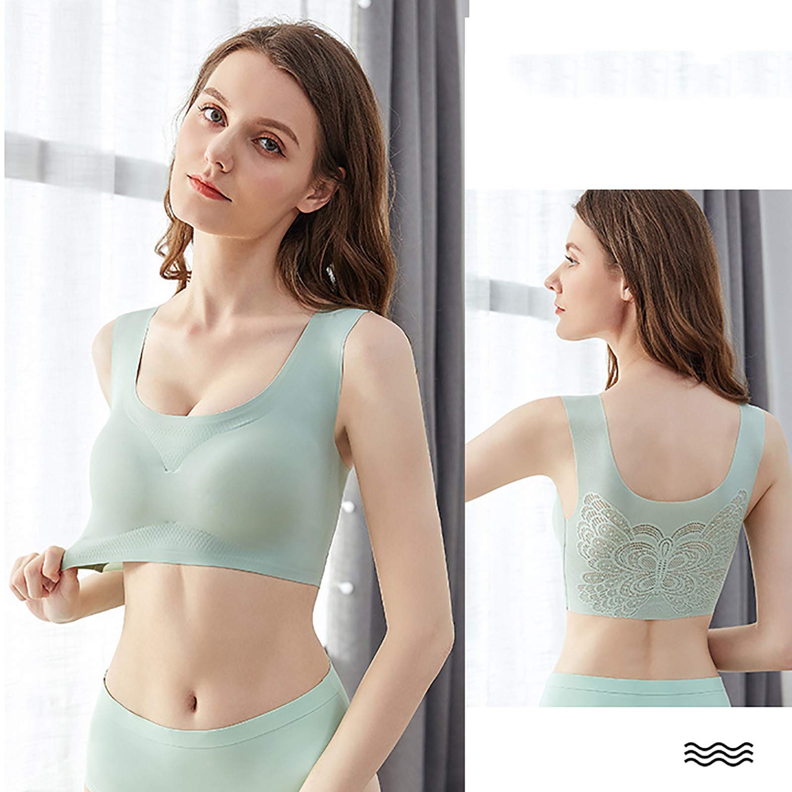 Women's Plus Size Yoga Sports Bra - Stretchable Hollow Out Y-Back Design for Comfort & Support - Perfect for Yoga, Gym, and Active Wear