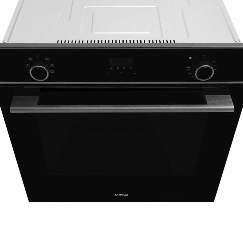 Omega 60cm 8 Function Electric Oven with Convection - Midnight Black (OBO608M) for Baking, Roasting & Grilling - Perfect for Home Kitchens & Small Restaurants