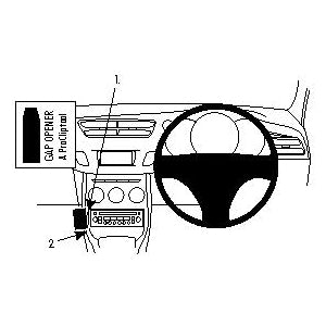 ClicOn No Holes Angled Dash Mount for Citroen C3 (2010-2016) - Secure Phone Holder for Safe Driving & GPS Navigation