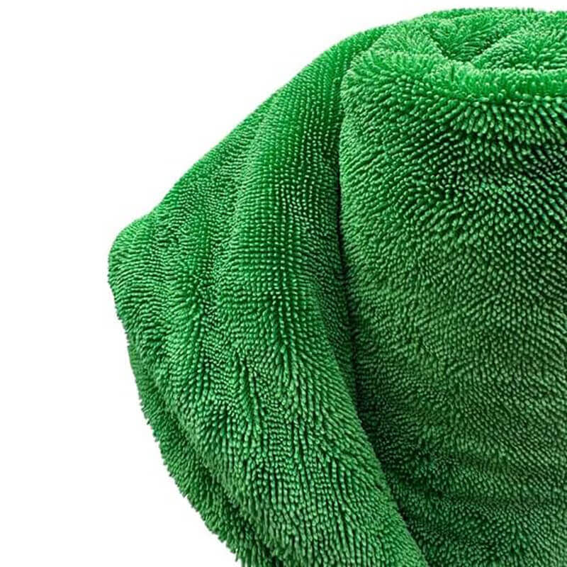 Green Goblin Twisted Loop Dual Force Microfiber Drying Towel - Ultra Absorbent Car Detailing Towel for Cars, Motorcycles & Windows - Streak-Free Cleaning & Shine
