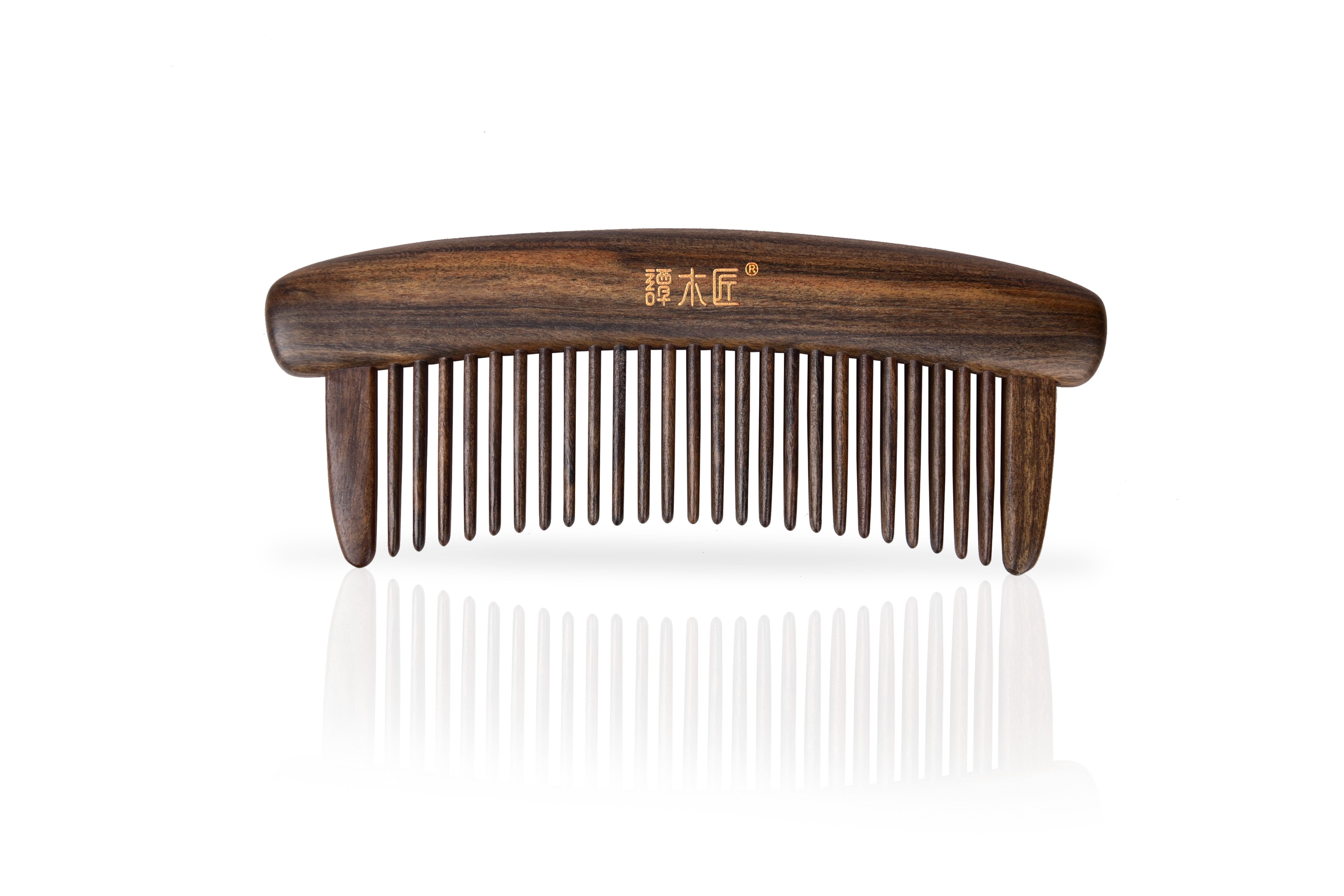 Premium Tiger Hair Comb for Men & Women - Anti-Static & Detangling Wide Tooth Comb for Curly, Thick, and Wet Hair - Perfect for Home, Travel, and Salon Use