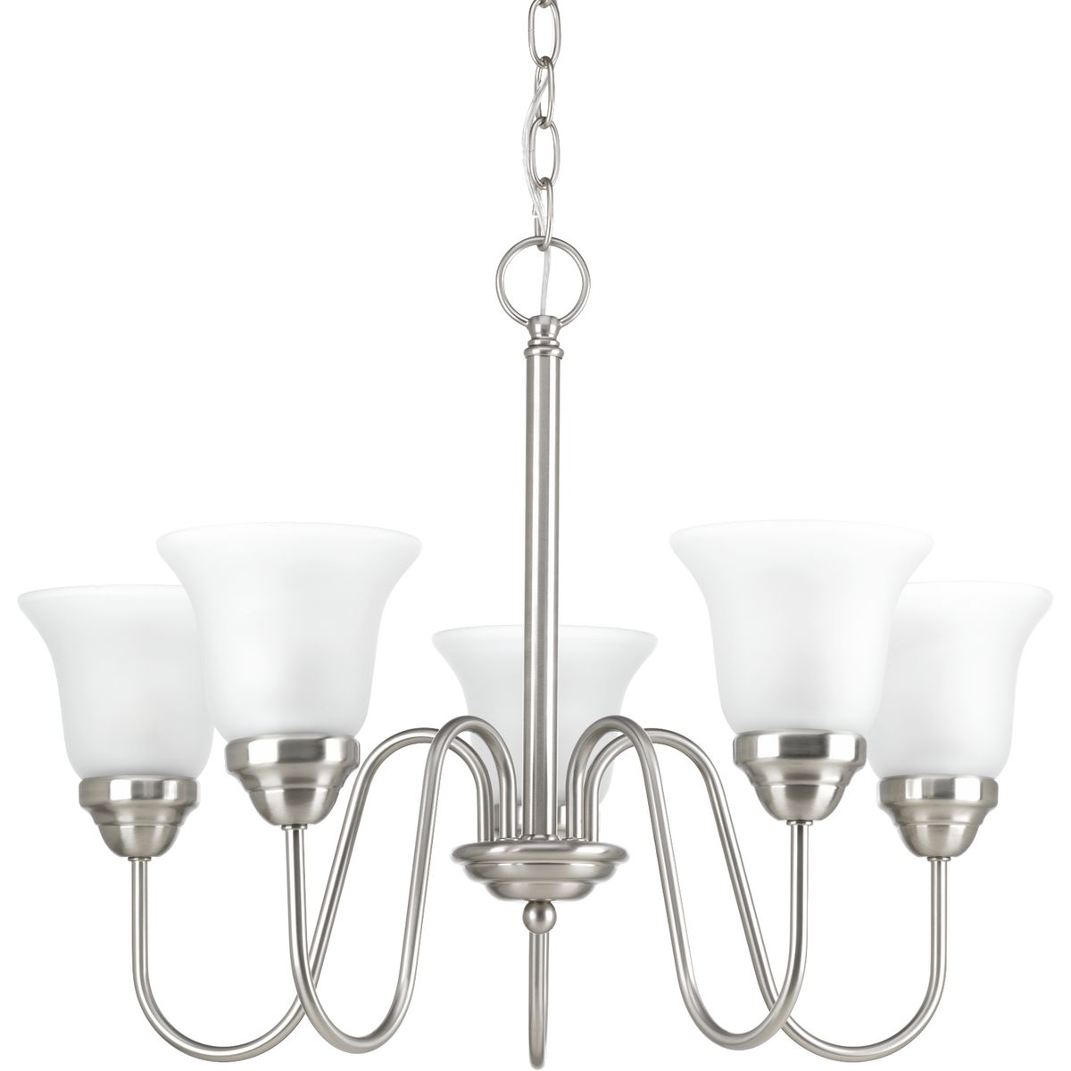 Vintage 5-Light Etched Glass Chandelier - Elegant Crystal Ceiling Lighting Fixture for Dining Room, Bedroom & Foyer | Classic Home Decor
