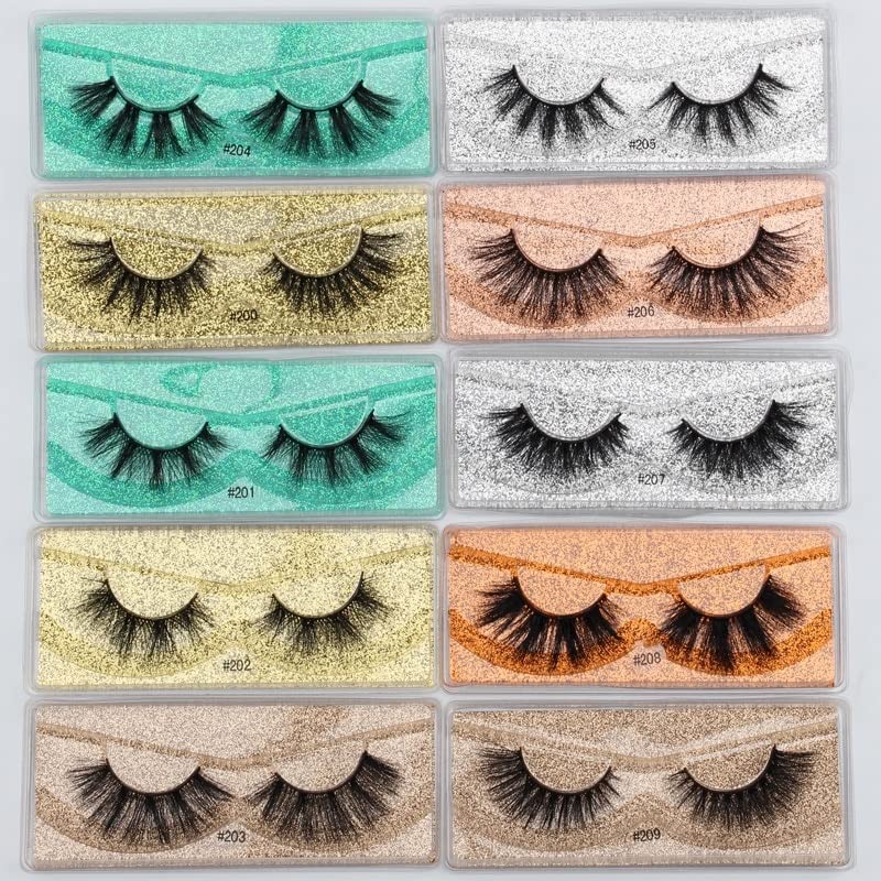 Premium Mink Lashes Mix Pack of 50 - Natural Luxurious False Eyelashes for Volume & Length | Perfect for Parties, Weddings, and Special Occasions