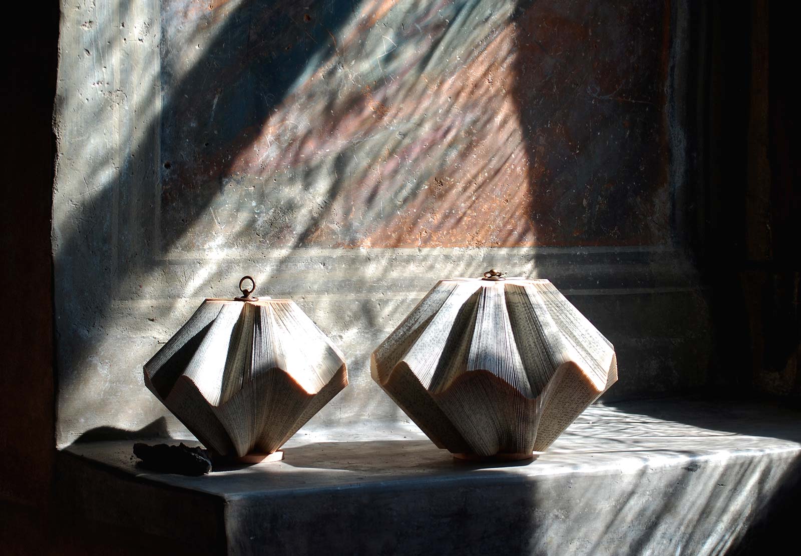 Handmade Paper Sculpture Lantern Books - Perfect for Home Decor, Wedding Centerpieces & DIY Craft Projects