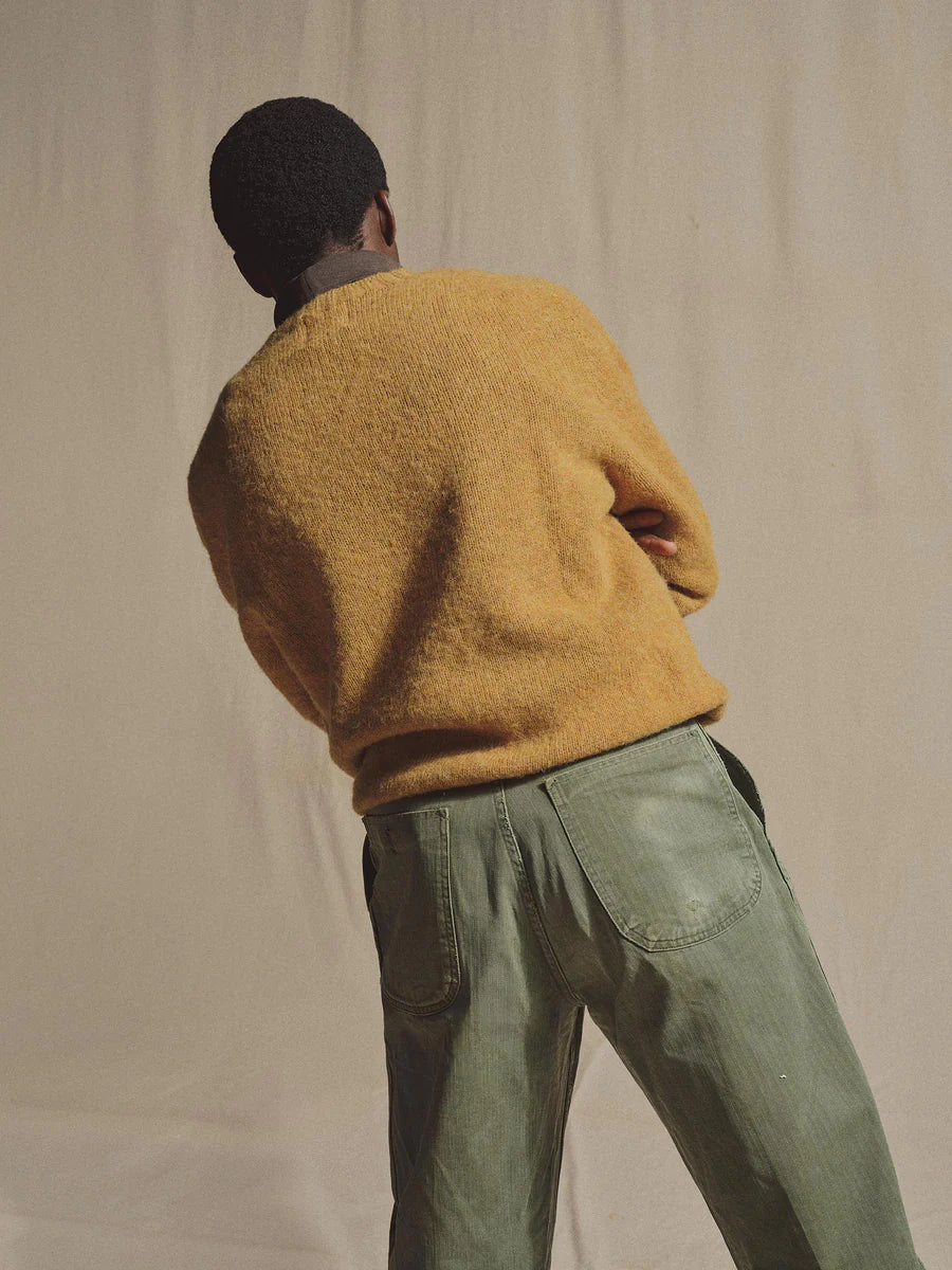 J.PRESS x BUCK MASON Men's Shaggy Dog Wool Sweater - Classic Cable Knit Pullover for Winter & Fall | Perfect for Casual Outfits, Office Wear & Holiday Gatherings