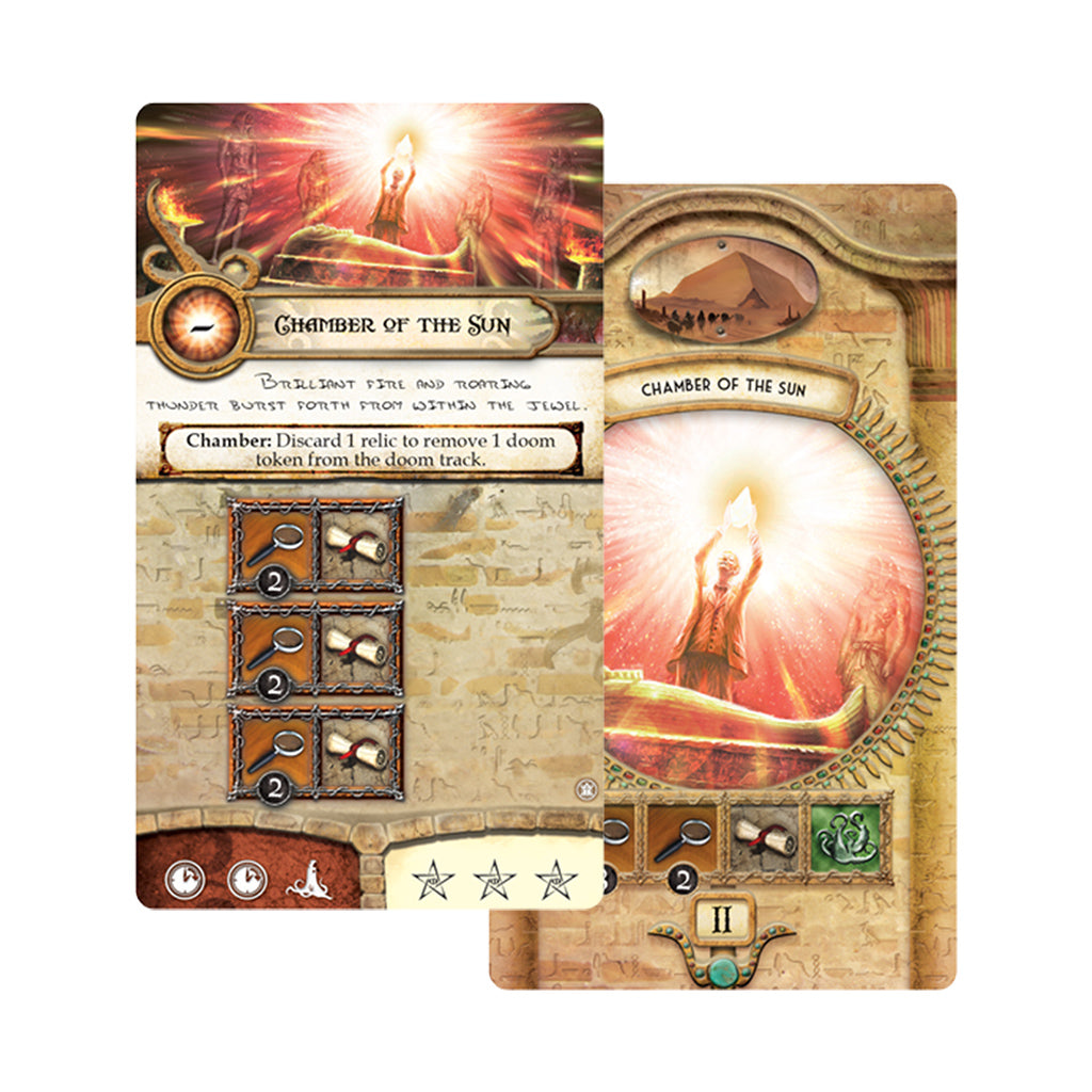 Elder Sign: Omens of the Pharaoh - Ancient Egyptian Horror Board Game for 1-8 Players | Perfect for Game Nights & Lovecraft Fans