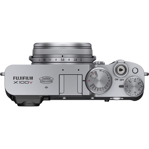 FUJIFILM X100V Digital Camera 26.1MP APS-C Mirrorless Camera with 23mm F2 Lens - Silver | Compact Travel & Street Photography Camera for Vlogging & Content Creation