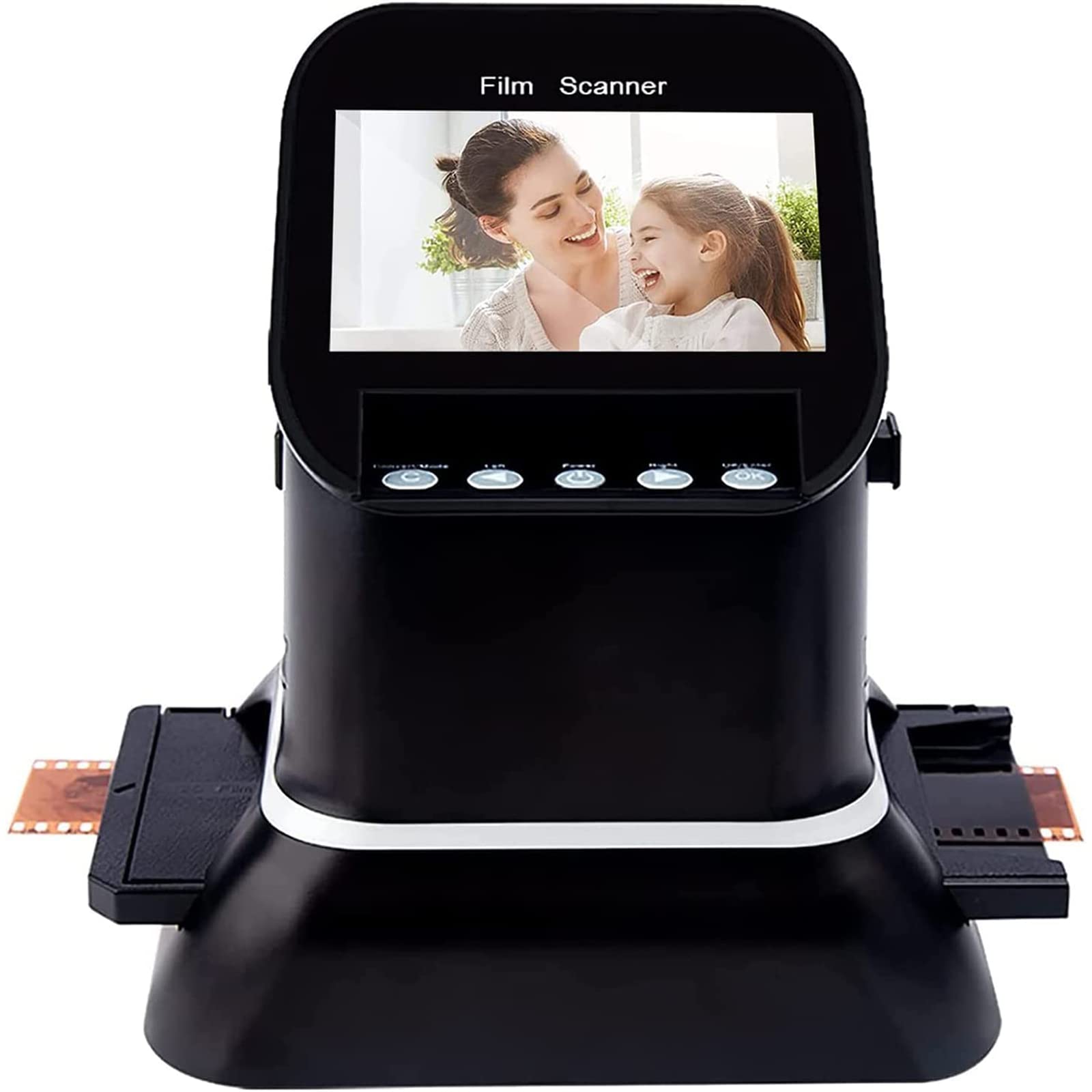 High Resolution Film Slide Scanner - Convert 35mm, 135, 126, 127 Negative Slides to Digital JPEG - 1080P LCD Screen Digital Film Converter - Perfect for Archiving Old Photos, Digitizing Film Collections & Photo Restoration Projects