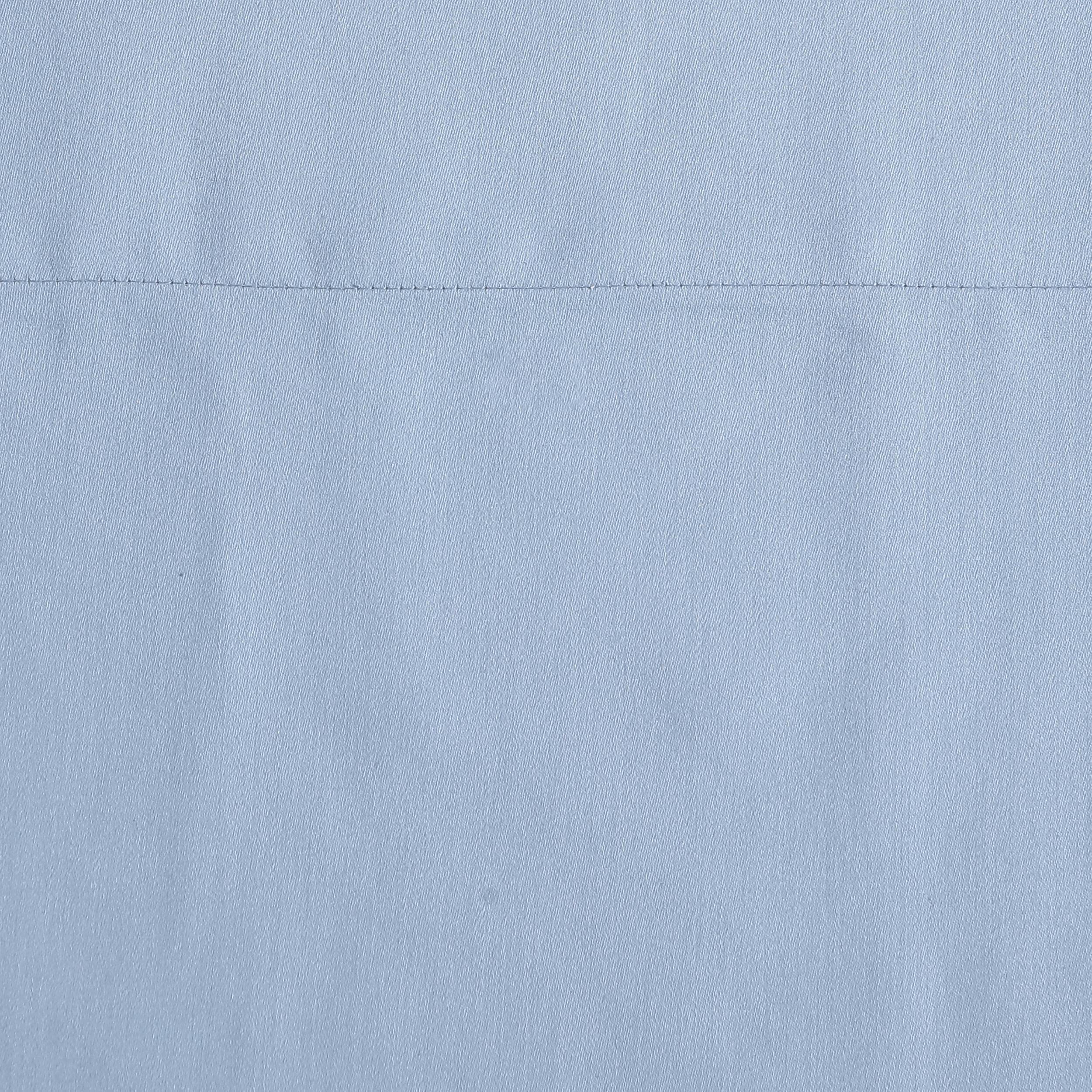 Laura Ashley Queen Sheet Set - 800 Thread Count Luxury Sateen Cotton Bedding | Ultra Soft & Smooth Solid Blue Queen Size Sheets | Perfect for Master Bedroom, Guest Room & Hotel Decor
