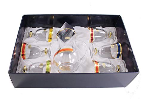 Set of 6 pcs Acqua Sofia c/Brocca Design, Made in Italy