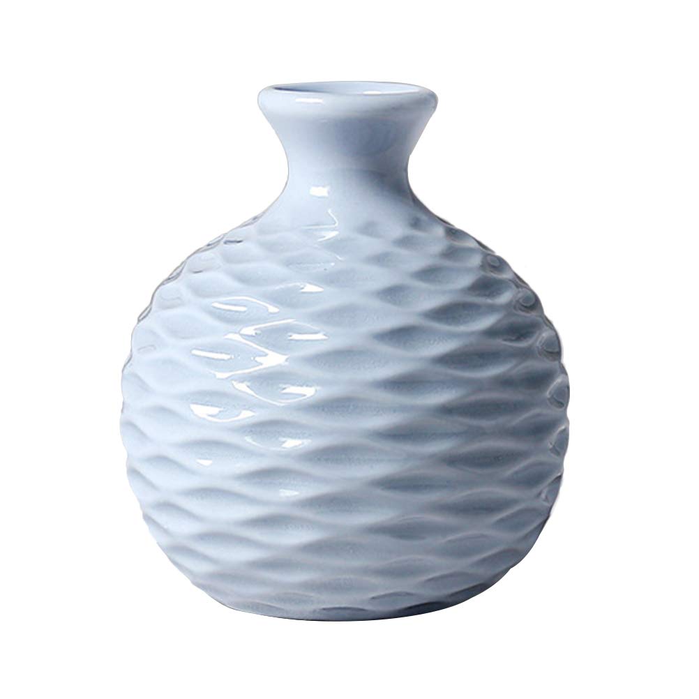 1pc Ceramic Vase for Hydroponic Plants - Elegant Flower Arrangement Vase with Water Reservoir - Home & Office Desktop Decoration (Perfect for Living Room, Bedroom, Wedding Centerpiece)